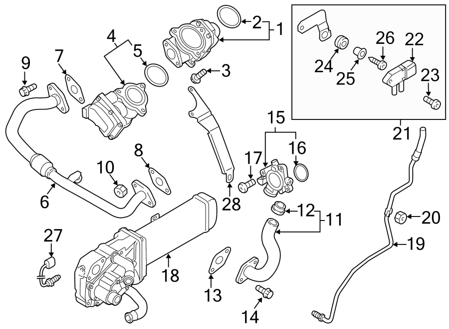 Volkswagen Beetle Convertible Egr cooler - 03L131512AF | Hudson Valley ...