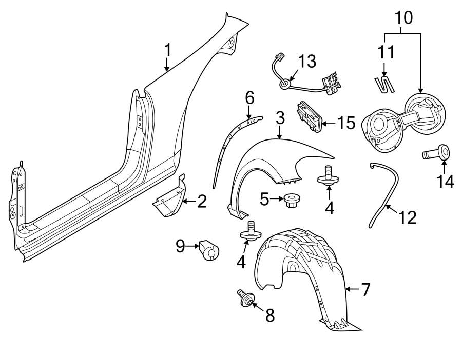 Volkswagen Beetle Convertible Fender Bolt. CONVERTIBLE. COUPE. Fender