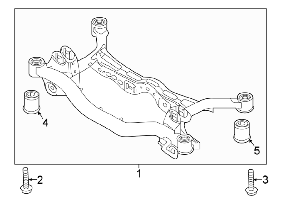 Volkswagen Tiguan Bolt. Mount. SUSPENSION. Crossmember. Support