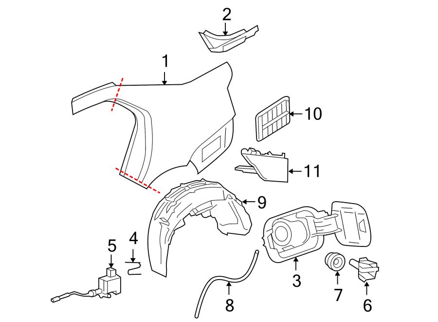 Volkswagen Jetta GLI Fuel Filler Door. SEDAN. Sedan/Wagon, SEDAN ...