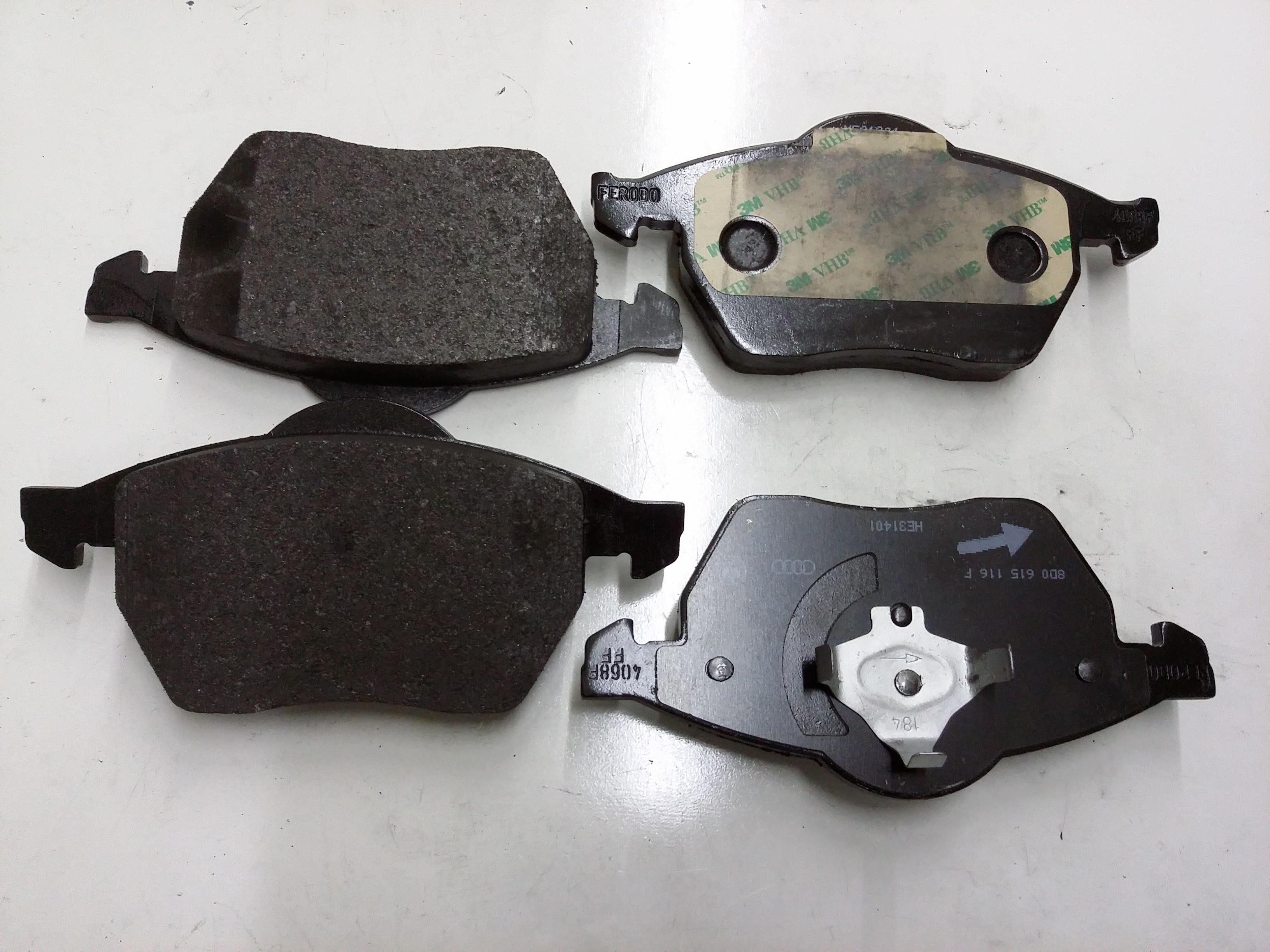 Volkswagen Passat Brake. Pads. Lining. Disc pad set. Front. Wear ...